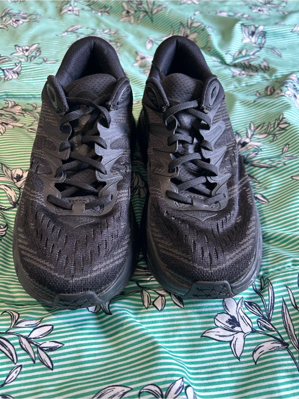 Hoka One Black Athletic Running Shoes - Picture 2 of 5